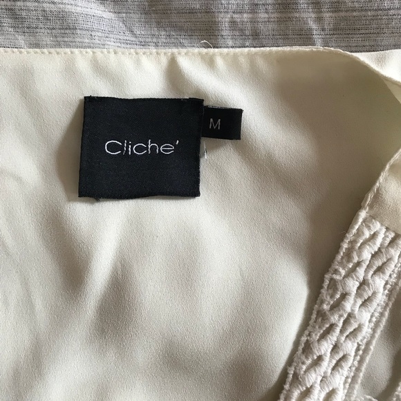 Cliche cream blouse - Picture 4 of 4